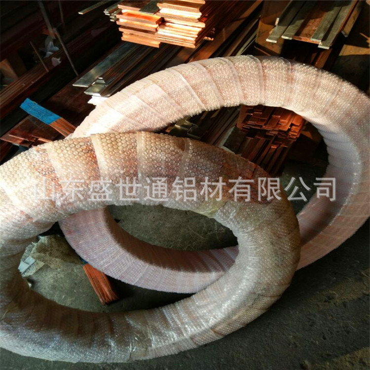 供应空调紫铜管 紫铜盘管 包塑紫铜管TP2脱氧医用紫铜盘管