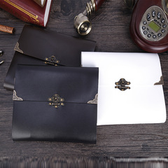 Creative retro lock photo album travel DIY photo album artificial leather love button photo album palm treasure can be customized and wholesale