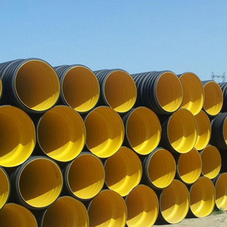 建筑用大口径排污管 HDPE双壁波纹管 冀塑管道厂家批发