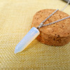 Organic crystal, bullet, fashionable necklace, turquoise chain for key bag , European style