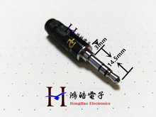 黑色百威3.5立體鍍銠插頭 歐亞德3.5三節立體鍍銠音頻插頭 焊線式