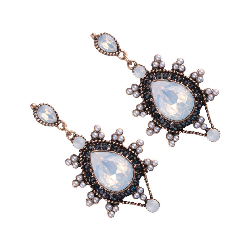 Occident and the United States alloy plating earring (Colorful)NHJQ9255-Colorful