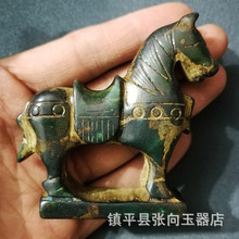 跑江湖地摊玉器 地摊仿古做旧雕刻玉石摆挂件玉石印章把玩件