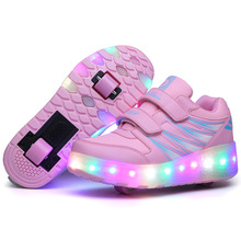 跨境暴走鞋儿童新款隐形发光LED发光鞋轻便成人暴走鞋批发厂家
