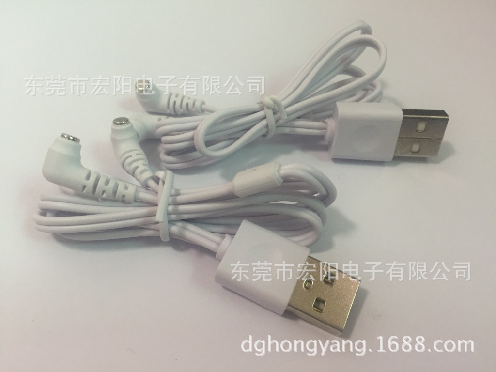 厂家直销成人用品USB转小磁铁充电线