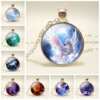 Necklace, fashionable pendant, accessory, wish, Amazon, European style, with gem