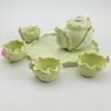 Mini Tea Set Jingdezhen Ceramic Home accessories Lotus leaf decoration Decoration ornament