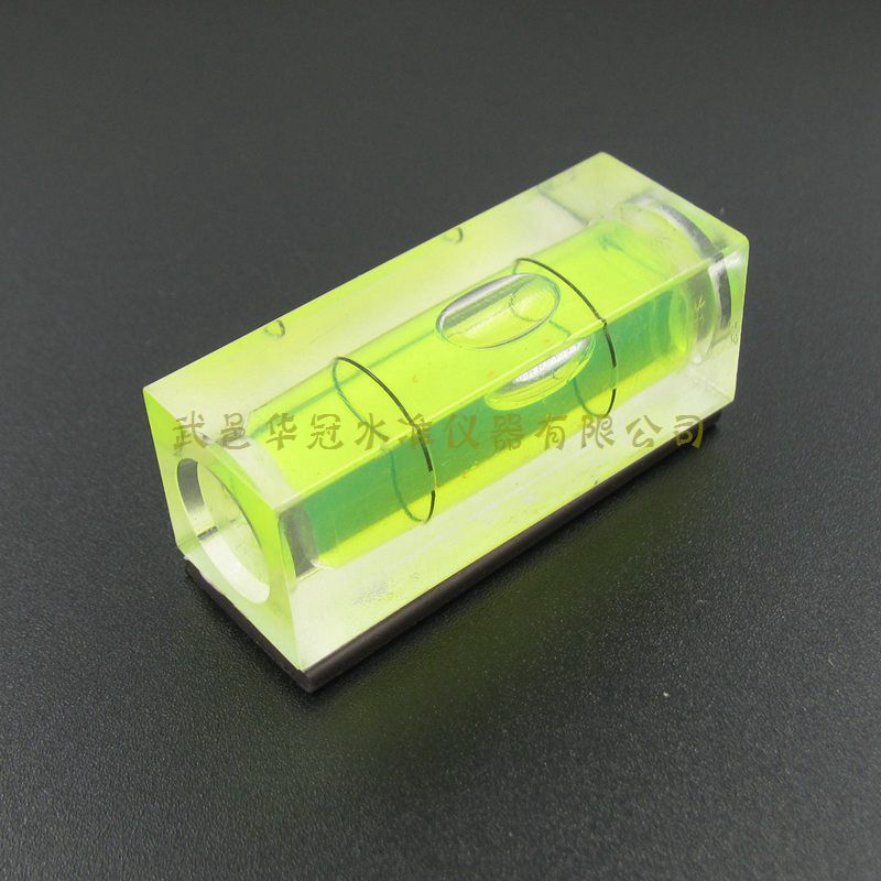 HACCURY磁性水平泡水平仪方柱迷你水平仪整体水平仪15*15*40mm