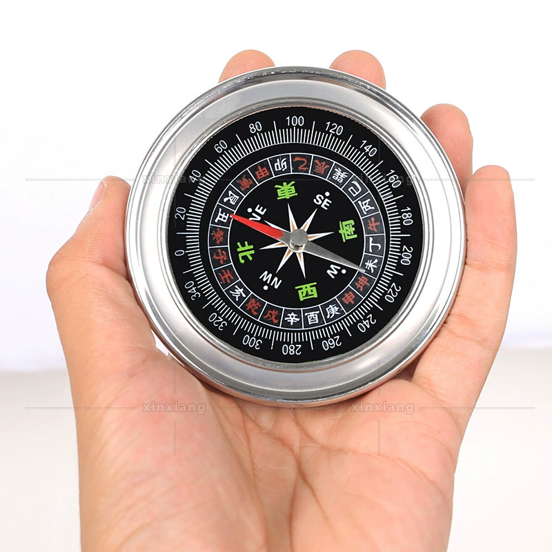 Классический из нержавеющей стали Металл подарок компас портативный навигационный инструмент открытый указатель на складе оптом