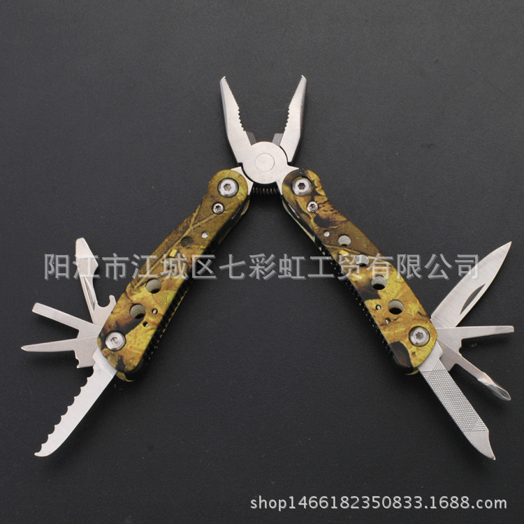 好品质户外野营多用小号铝钳 随身维修救生折叠多功能刀钳