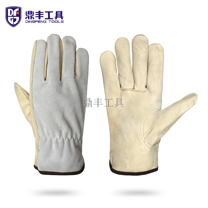 头层牛皮加二层牛皮司机手套 驾驶员开车驾驶冬天防滑防冻劳保手