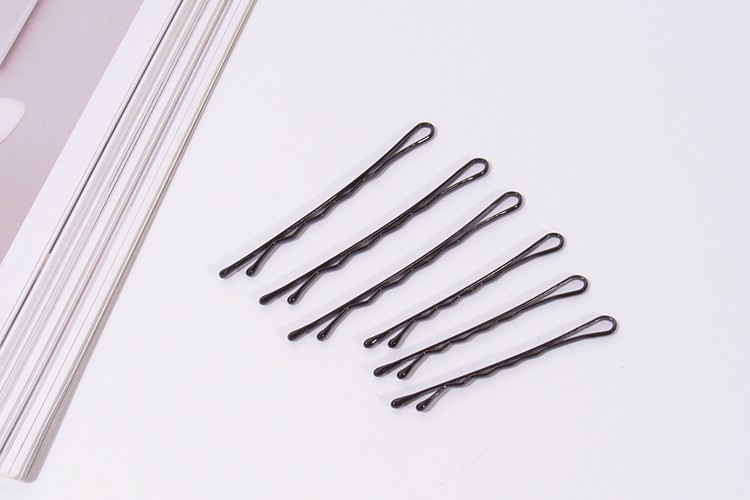 spray paint black hair clips set