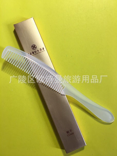 Одноразовая пластиковая прозрачная длинная Расческа для гостиничных номеров Одноразовая расческа для гостиницы