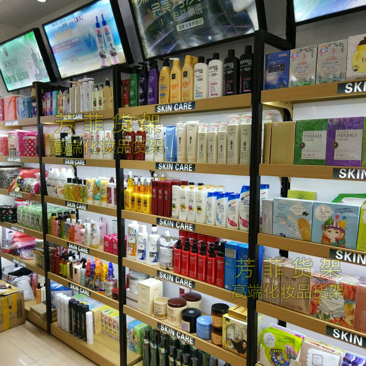 化妆品货架 屈臣氏展示架展示柜货柜 靠墙背柜母婴店货架厂家直供
