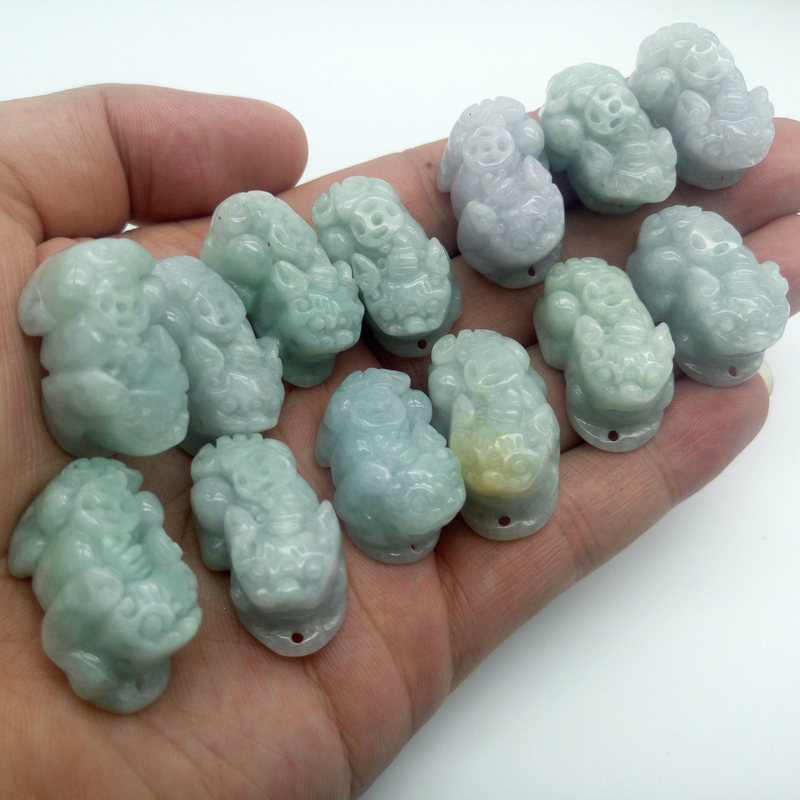 Sihui Jade Ware Burmese Jade Jade Glutinous A Goods Money Pixiu Pendant Crafts Temple Market Stall Wholesale