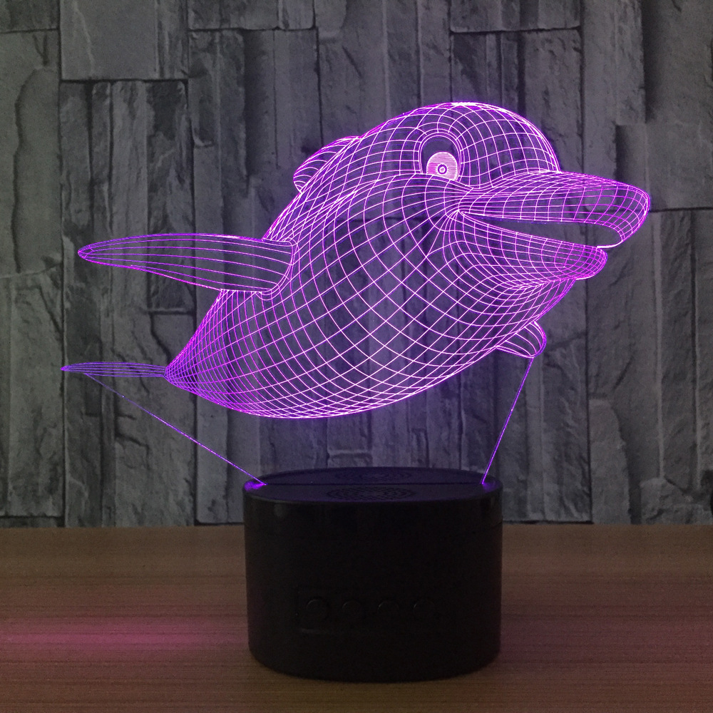 3d led 创意灯 相框式3d灯七彩遥控触摸礼品