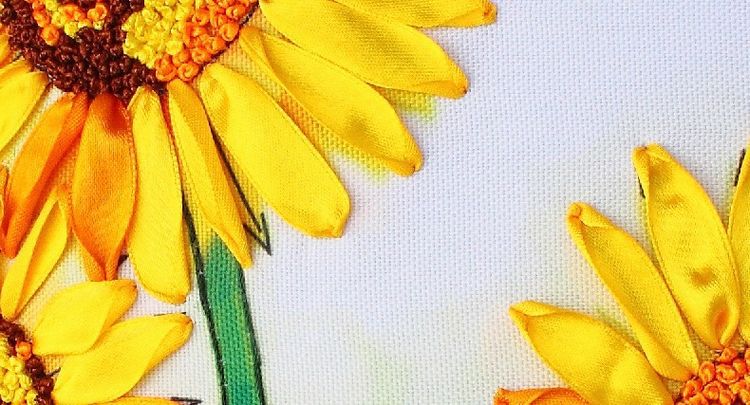 Oujin fábrica cinta de seda bordado almohada cojín cubierta sala de estar dormitorio flor tridimensional hecho a mano DIY punto de cruz entrega de una sola pieza