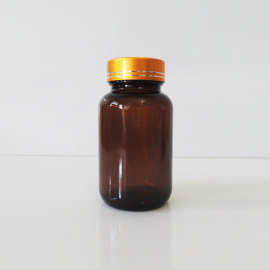 现货120CC茶色胶囊瓶棕色药瓶保健品瓶避光玻璃瓶