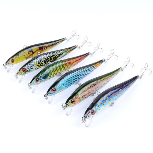 Lure bait 6-color painted plastic hard bait 10cm/10g foreign trade bionic fishing gear bait fake bait