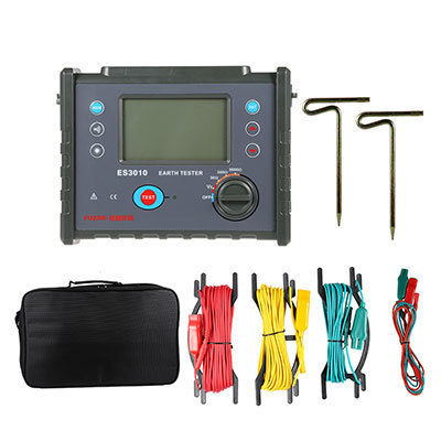 征能数字接地电阻测试仪ES3010  防雷接地电阻表 土壤电阻率