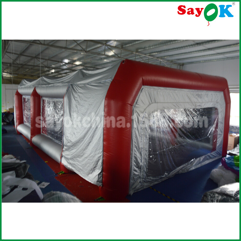 直销充气喷漆摊位汽车帐篷 户外移动便携式牛津布喷漆房定制尺寸