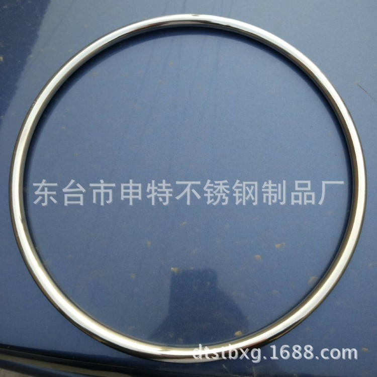 供应不锈钢钢管弯圆加工 空心圆环圆圈 空心吊环实心圆环不锈钢环