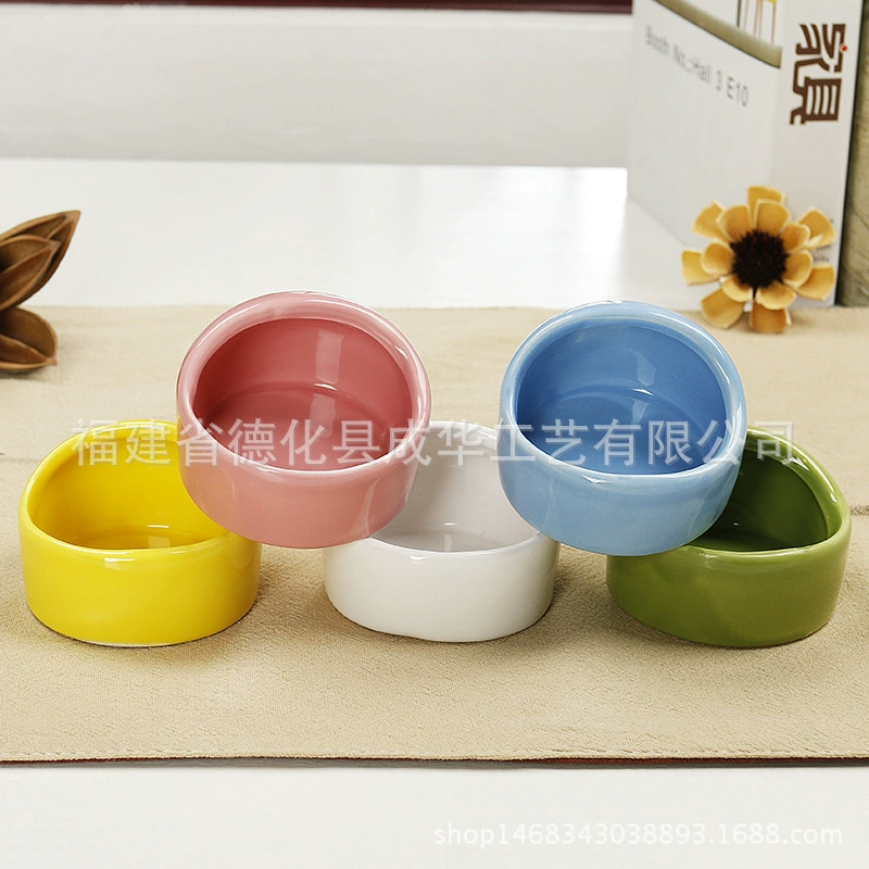 Принадлежности для домашних животных Керамические горшки для хомяков для предотвращения опрокидывания и укуса