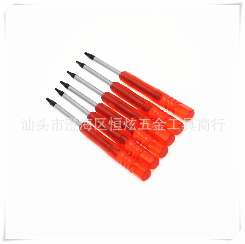 手机拆机工具六角梅花T5T6透明小螺丝刀苹果手机螺丝维修磁性
