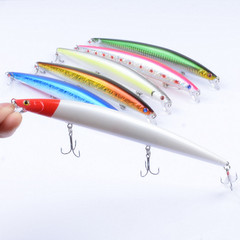 Lure 6-color floating rice minnow 18.5cm/22g Sea fishing bionic bait fish bait plastic hard lure Sea fishing black sea bream