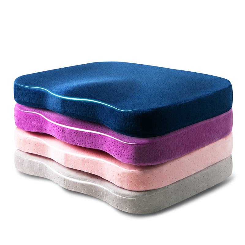 厂家批发记忆棉坐垫 慢回弹椅垫透气美臀屁股垫 办公室椅子坐垫