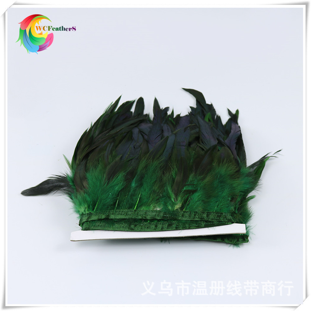厂家直销双色永毛布边紫泳羽毛带舞台服装裙边17色现货拉丁舞裙摆详情图7