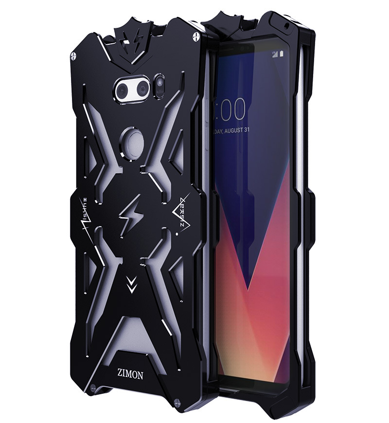 SIMON THOR Aviation Aluminum Alloy Shockproof Armor Metal Case Cover for LG V30