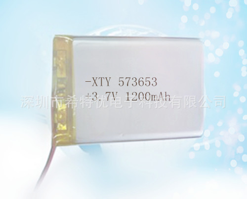 音响锂电池3.7V573653-1200mah3.7v聚合物锂电池