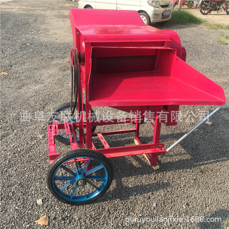 湖北直销家用小型谷子脱粒机 多功能水稻高粱玉米脱粒机视频