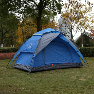 Shengyuan factory wholesale new double automatic climbing tent outdoor camping canopy foreign trade waterproof windproof (Çadırlar) - blue-upgrade-double