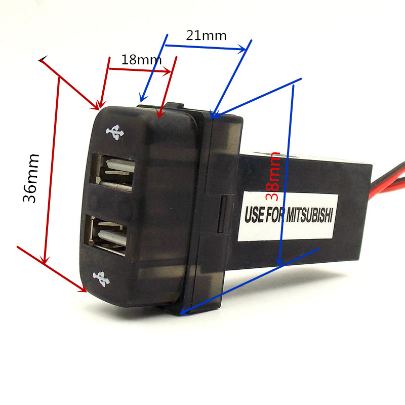 爆款三菱车用usb充电器12v4 2a专车专用原装位安装 价格 厂家 哪里买 我有货 B 5yoho Cn