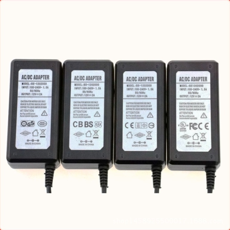 出口12V2A FCC CE认证灯具电源适配器 桌面式开关电源