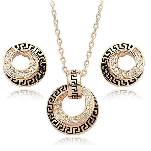 (Cross-border trading), fashionable earrings, necklace, set, jewelry