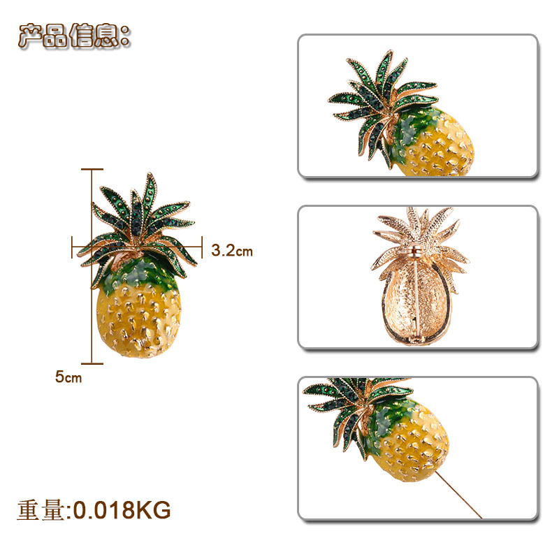 Fashion OL alloy plating brooch (yellow-green)NHJQ9279-yellow-green