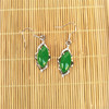 Fashionable earrings jade, city style, Birthday gift, wholesale