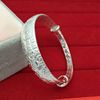 Retro silver ethnic silver bracelet from Yunnan province, accessory, ethnic style, wholesale