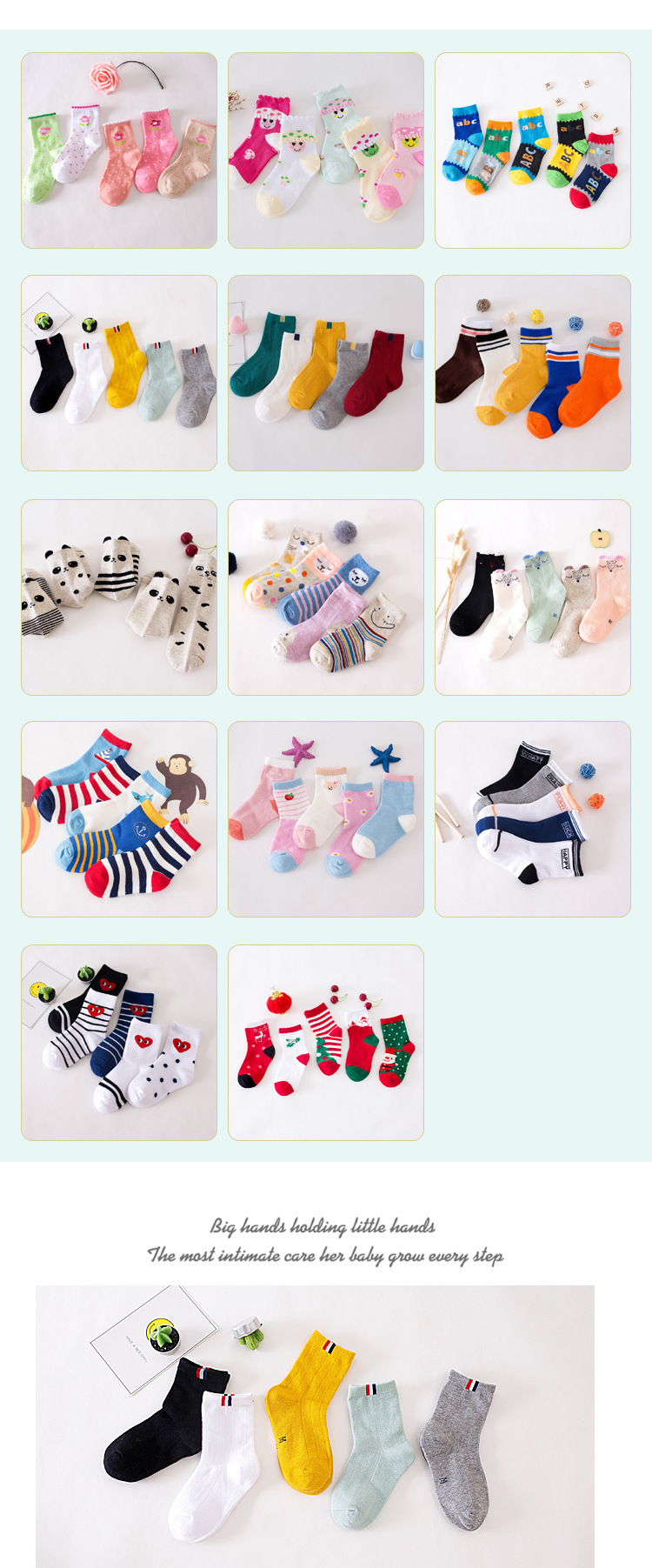  children‘s autumn and winter socks 5 pairs set nihaostyles clothing wholesale NSAMW80028