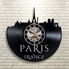 Paris vinyl wall clock Rd ebay wishzƬR