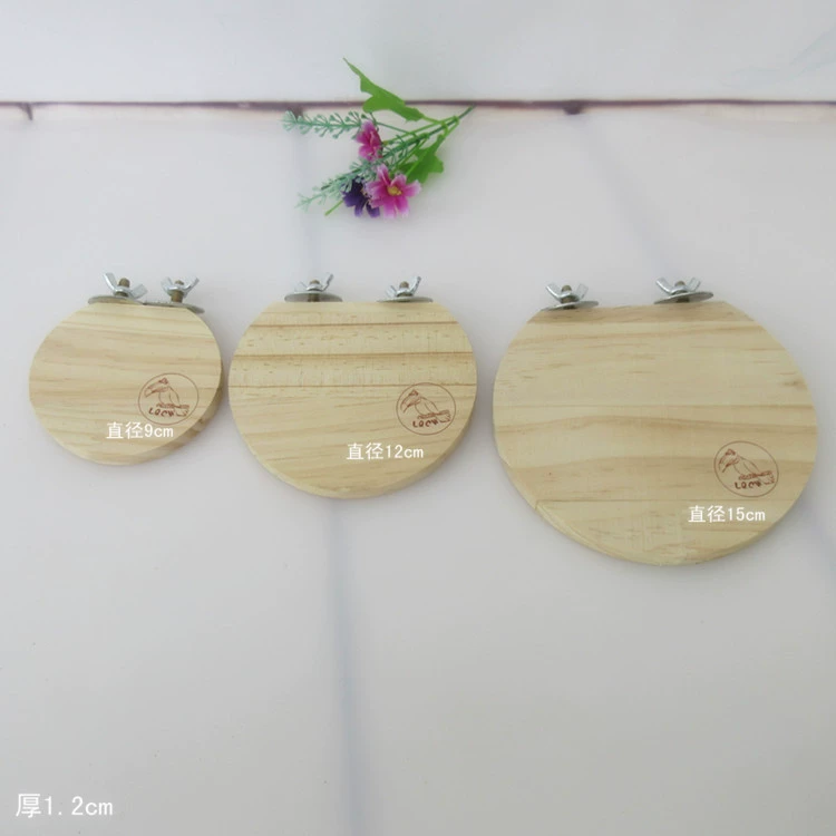 Принадлежности для попугаев Хомяк Попугай Хомяк Обрезка Трамплин Круглая стоячая доска Круглый Трамплин Товары для маленьких домашних животных