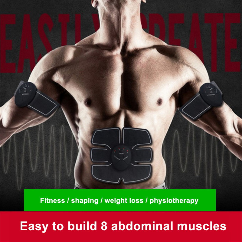 懒人健身黑科技智能健腹仪锻炼腹肌贴健身器材电子收腹贴健腹器瘦|ru