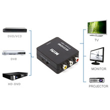 厂家直销AV转HDMI视频转换器 高清视频av to hdmi rca to hdmi