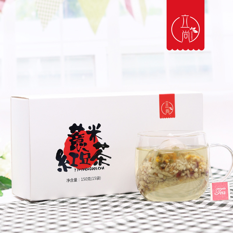 立尚 薏米红豆茶尼龙三角包袋茶 茯苓厂家贴牌|ru