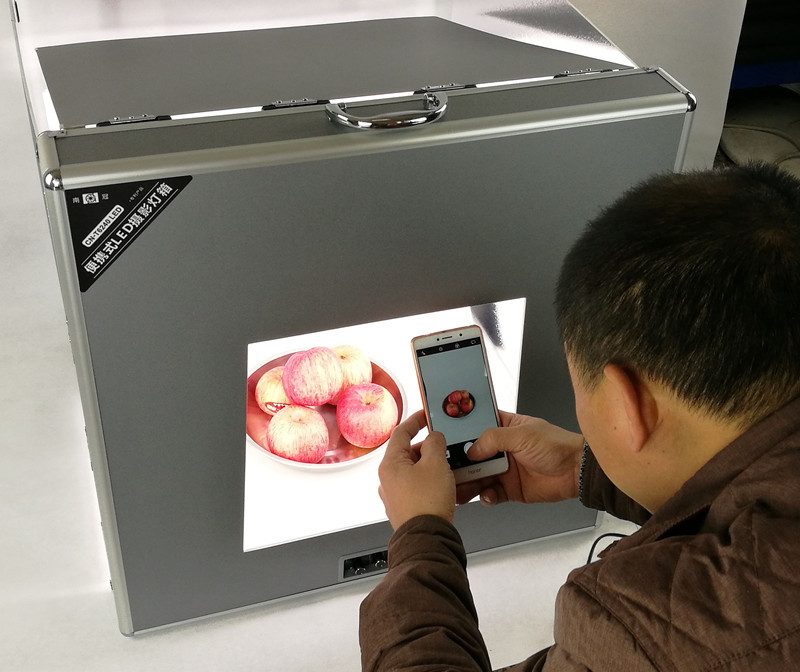 南冠便携无极调光T6240 LED专业摄影灯箱 珠宝柔光箱摄影棚套装|ru