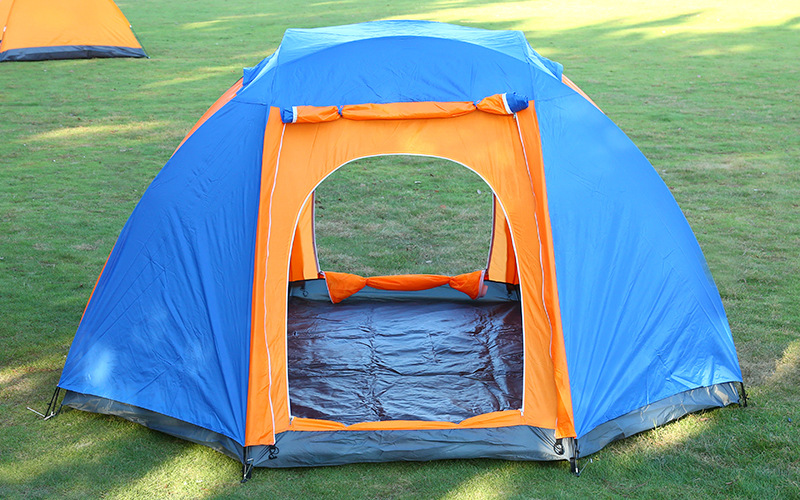 Outdoor 5-8 people multi-person tent park large double-layer double-door mountaineering tourism camping rainproof large tent
