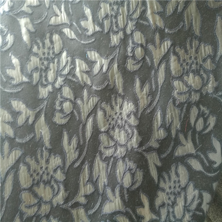 紫金花叶子图案色织提花布适用于服装装饰沙发布鞋子布